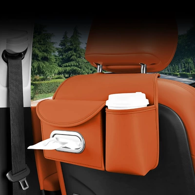 Car tissue box, seat back tissue holder, water cup holder, hanging car tissue cover, multifunctional storage