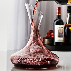 家用葡萄底斜口醒酒器批发商用加厚玻璃快速分酒器红酒洋酒分酒壶