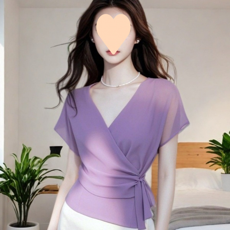 라벤더 탑 [고품질]