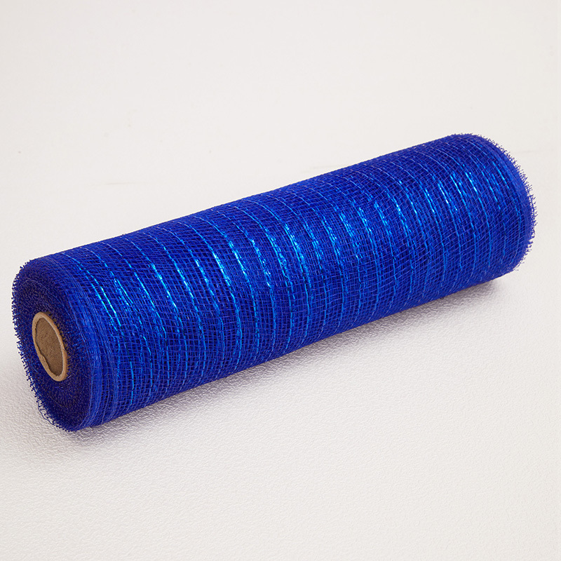 Rollo de malla de PP de 10 pulgadas * 10 yardas, material para guirnaldas, hilo de malla dorado navideño, cinta para embalaje con atmósfera festiva. image 29