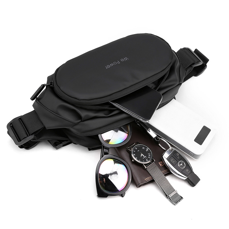 Nuevo bolso de la cintura de los hombres coreano simple bolsa de pecho bolsa de mensajero de deportes al aire libre bolsa anti-astilla