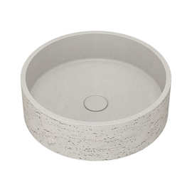 工业风水泥枪灰色台上盆洗手盆陶瓷洗脸盆圆形洗漱面盆洗手池水盆