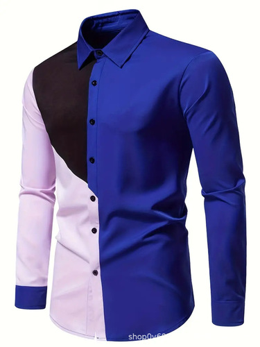 Casual Long-sleeve Striped Shirt for Men