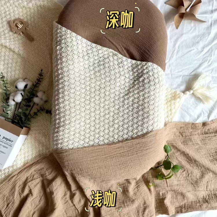 厂家直销森系ins风新生婴儿满月100天宝宝在家拍照生日百日道具背|undefined