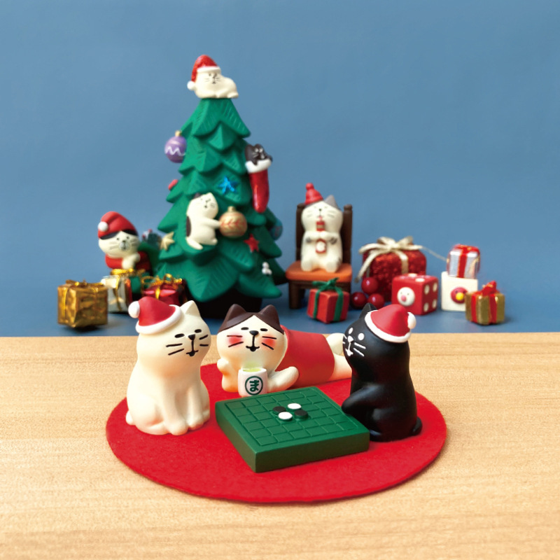 日本式猫ゼカクリスマスプレゼントファッション盆栽装飾品展示台diy樹脂工芸品小物|undefined