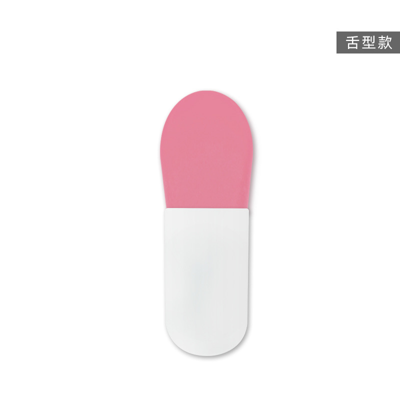 Nuevo pulgar mango corto máscara cepillo silicona cabeza belleza cepillo traje aplicar barro película mini máscara cepillo al por mayor