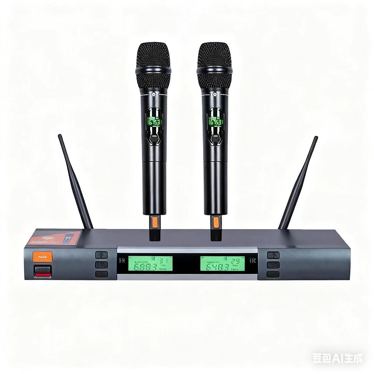 Kmc8 Professional One-To-Two Microphone Infrared Frequency Matching Handheld Suitable for Conference Microphone Home Ktv