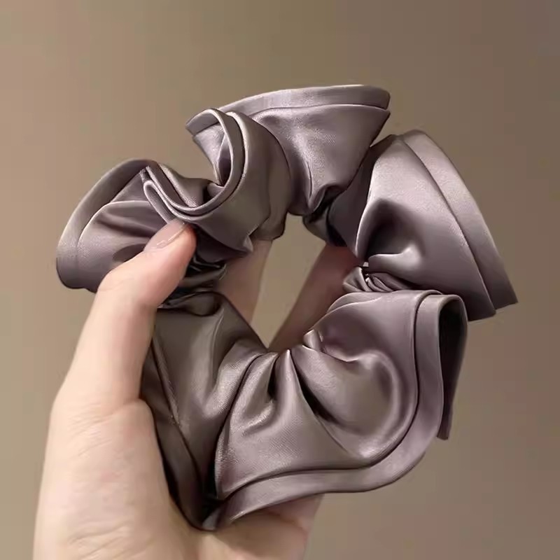 2026 nuevo estilo coreano super grande anillo de pelo intestino grande niñas de alto nivel de sensación de cabello de flores cuerdas de cabello de cordón de goma adornos para el cabello