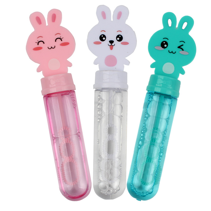 网红卡通兔子吹泡泡棒泡泡水拍摄影道具幼儿园礼物补充液泡泡玩具