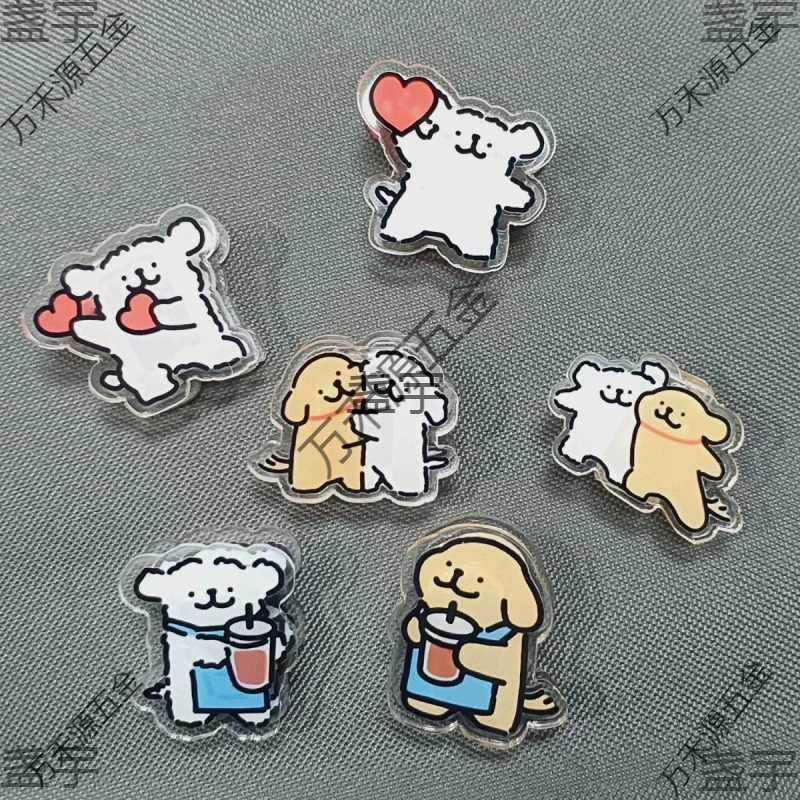 Держатель для заметок с мультяшной линией, акриловый зажим, мультяшная анимация, периферийная пара, серия, зажим для тестовой бумаги