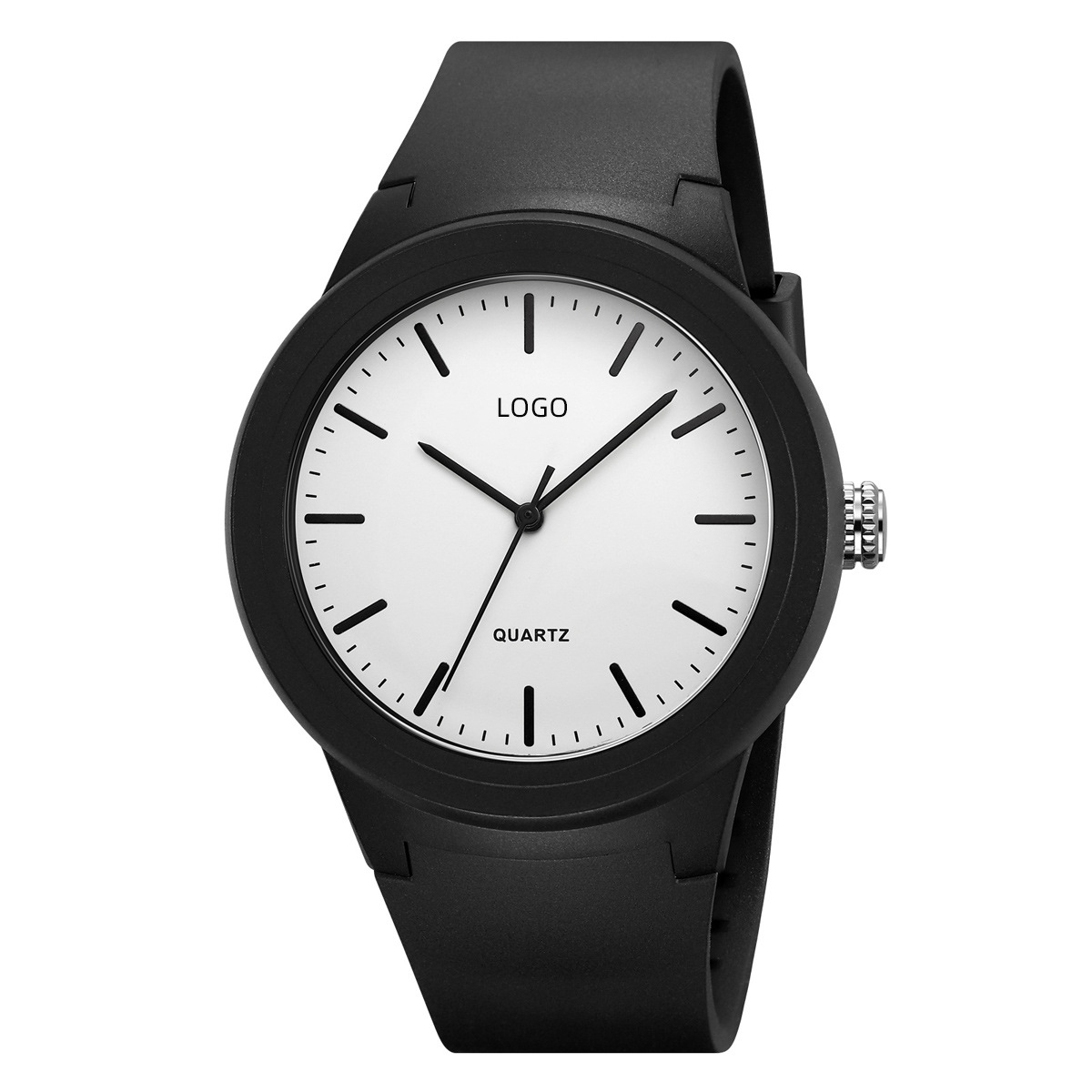 Moda coreana simple reloj blanco para hombres 50 metros reloj de cuarzo impermeable fábrica personalizada profesional image 8