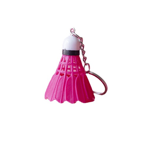 3.5cm badminton pendant, simulated badminton pendant, 6 colors, colorful badminton keychain DIY wholesale