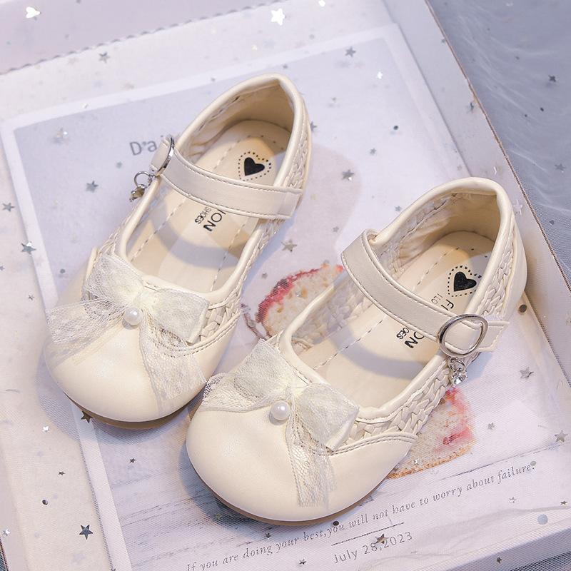 Dulces zapatos de arco para niños 2026 primavera y otoño nuevos zapatos de suela suave de moda versátiles zapatos de estilo princesa marizhen zapatos image 7