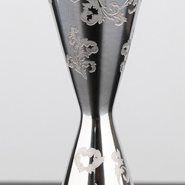 Taza medidora de acero inoxidable transfronteriza con escala, medidor de licor de doble cabezal, taza mezcladora de cócteles, taza de onzas, herramientas para mezclar cócteles, hecha a medida.