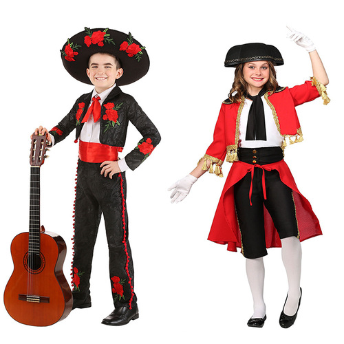 Carnival Mexican ethnic costumes for boys and girls role-playing cosplay party carnival performance clothes