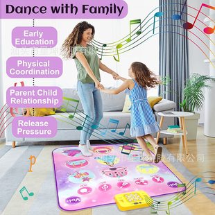 Cross-border New Double Multiplayer Dancing Blanket Game Mat Battle Children's Music Game Blanket Children's Dancing Blanket