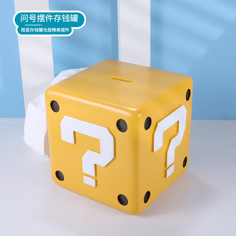 Super Mario LED signo de interrogación de carga de sonido luz de la noche de ladrillo cuadrado de escritorio USB inducción luz de la noche transfronteriza luz de la noche