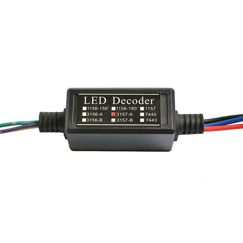 Auto LED faro 3157 - A decodificador LED pequeño