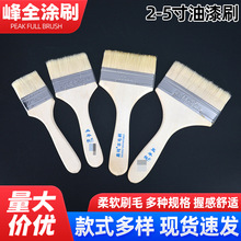 建筑涂抹油漆涂料羊毛刷木柄刷软毛刷工地染料刷批发刷头上色
