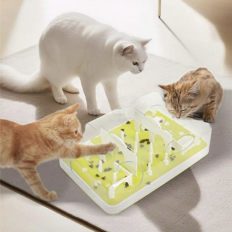 Afp Pet Supplies Cat Puzzle Maze Slow Feeding Bowl Anti-Choking Food Bowl Fun Puzzle Pet Feeding Toy Afp Pet Supplies Cat Puzzle Maze Slow Feeding Bowl Anti-Choking Food Bowl Fun Puzzle Pet Feeding Toy