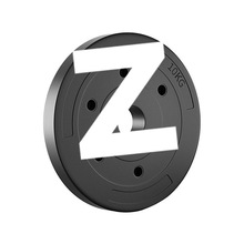 哑铃片通用杠铃片大小孔包胶配重片5-10KG哑铃片家用健身器材