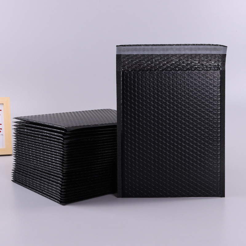 黑色共挤膜气泡袋厂家批发快递信封包装袋防震泡沫打包汽泡袋定制