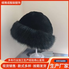 モンゴル帽子冬模造革新しいぬいぐるみモンゴル帽子肥厚暖かい耳保護ファッション冬のぬいぐるみ帽子