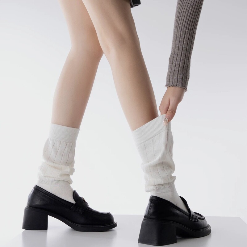Socks for Women Autumn and Winter Korean Style Pleated Bubble Socks Simple Loose Jk White Pile Women's Mid-Calf Socks 2024 New Style Socks for Women Autumn and Winter Korean Style Pleated Bubble Socks Simple Loose Jk White Pile Women's Mid-Calf Socks 2024 New Style
