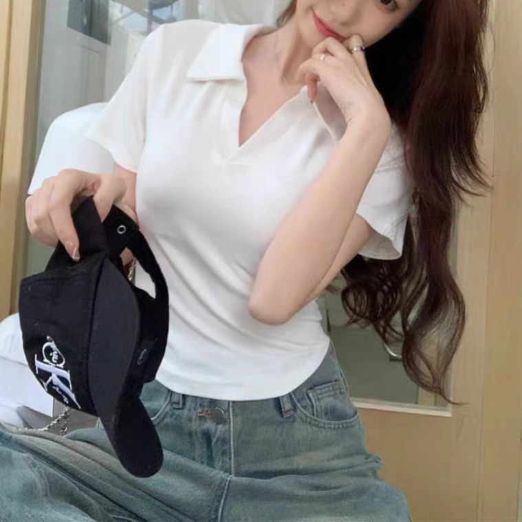 Summer short fitted base body-friendly short sleeve T-shirt
