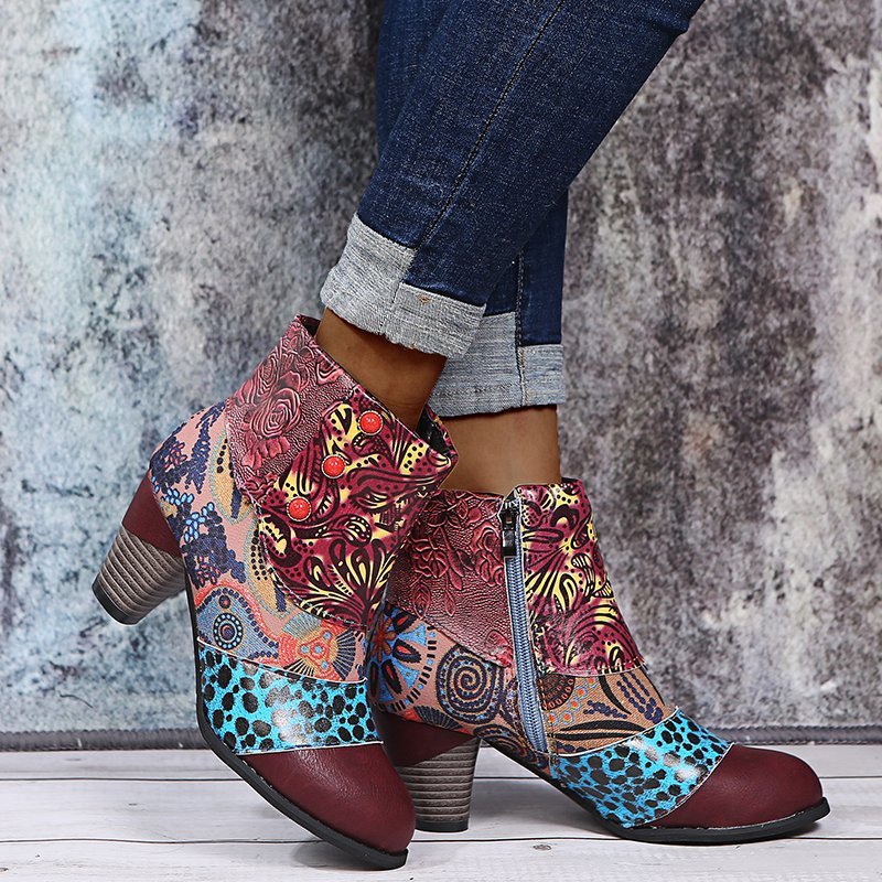 Men Rain Boots Faux Fur Suede Casual Elegant Low Heel Round Toe Square Toe Slip-On Zipper Office Boots Footgear_voghion.com