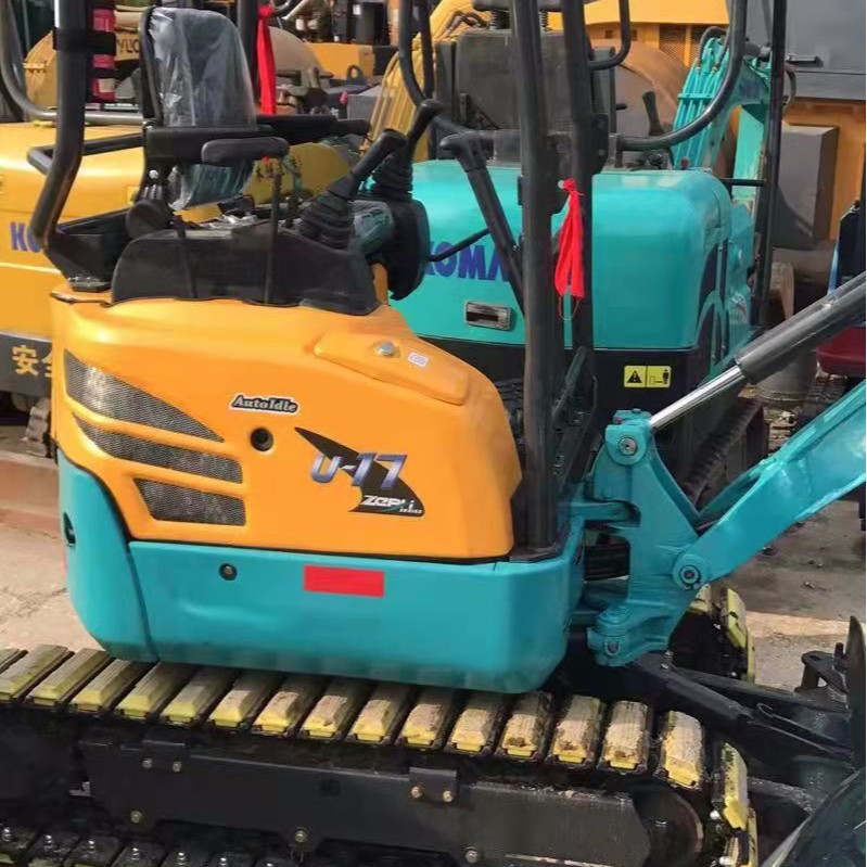 二手微挖市场久保田151720小挖机配置高带伸缩无极变速伸缩底盘