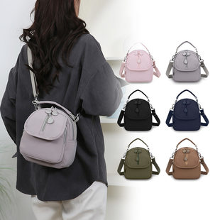 Nylon crossbody bag women's new portable shoulder bag fashionable crossbody bag mobile phone coin purse canvas mom bag