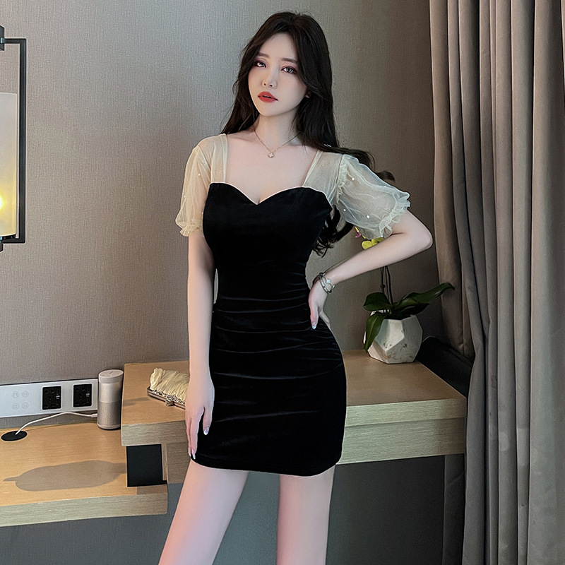 夜总店女装性感包臀连衣裙工衣桑拿足疗店柔式按摩足浴技师工作服