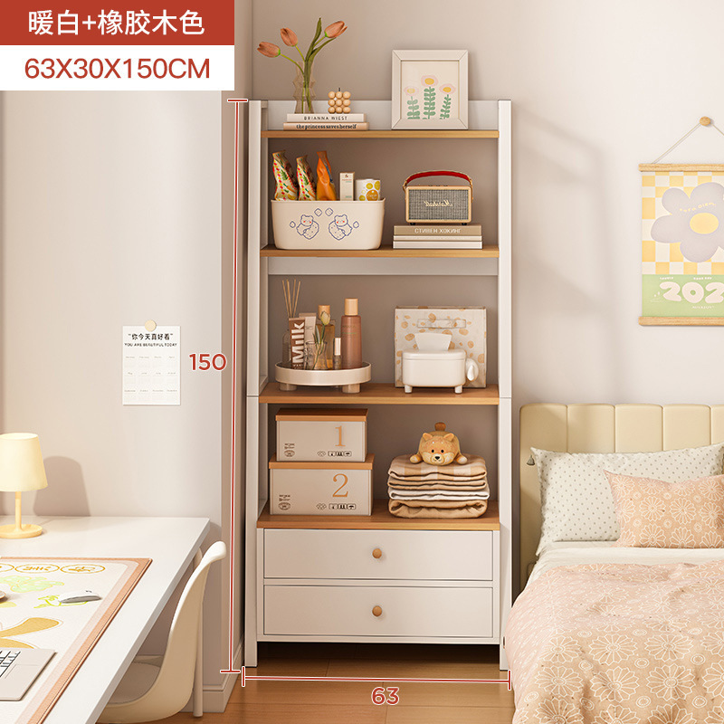 Estante de cabecera Estante de almacenamiento de varios pisos en el piso contra la pared Dormitorio trapezoidal oblicuo Sala de estar Gabinete Estantería de cama