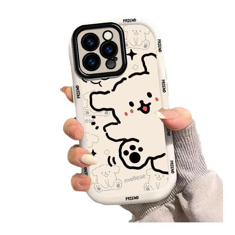 适用苹果16promax手机壳14plus可爱iphone17卡通12mini泡芙壳15|undefined