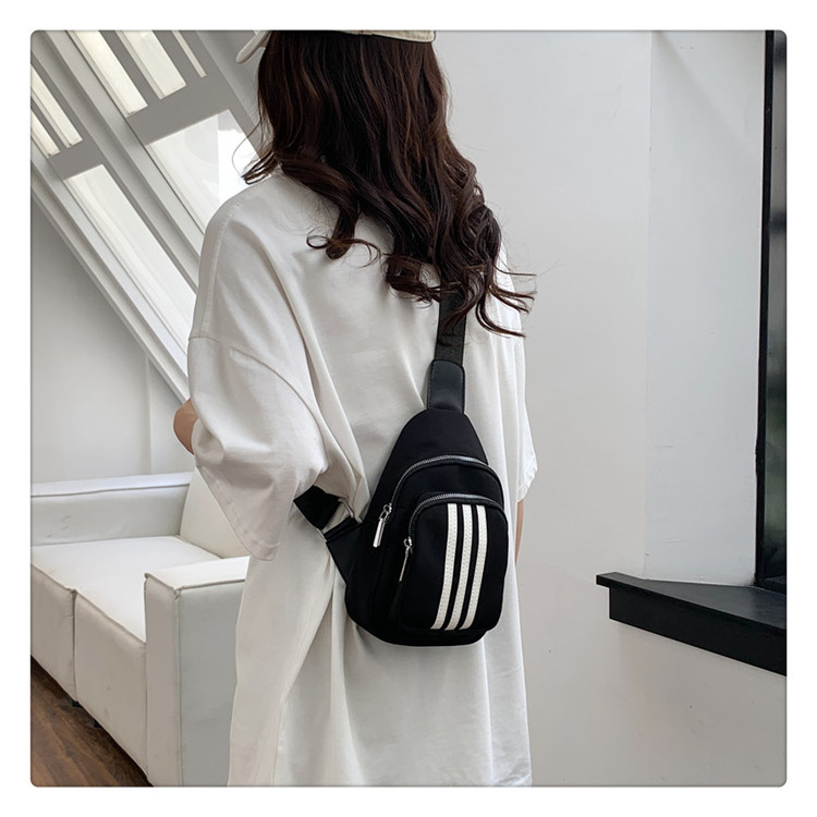 Women's Streetwear Stripe Nylon Waist Bags display picture 4