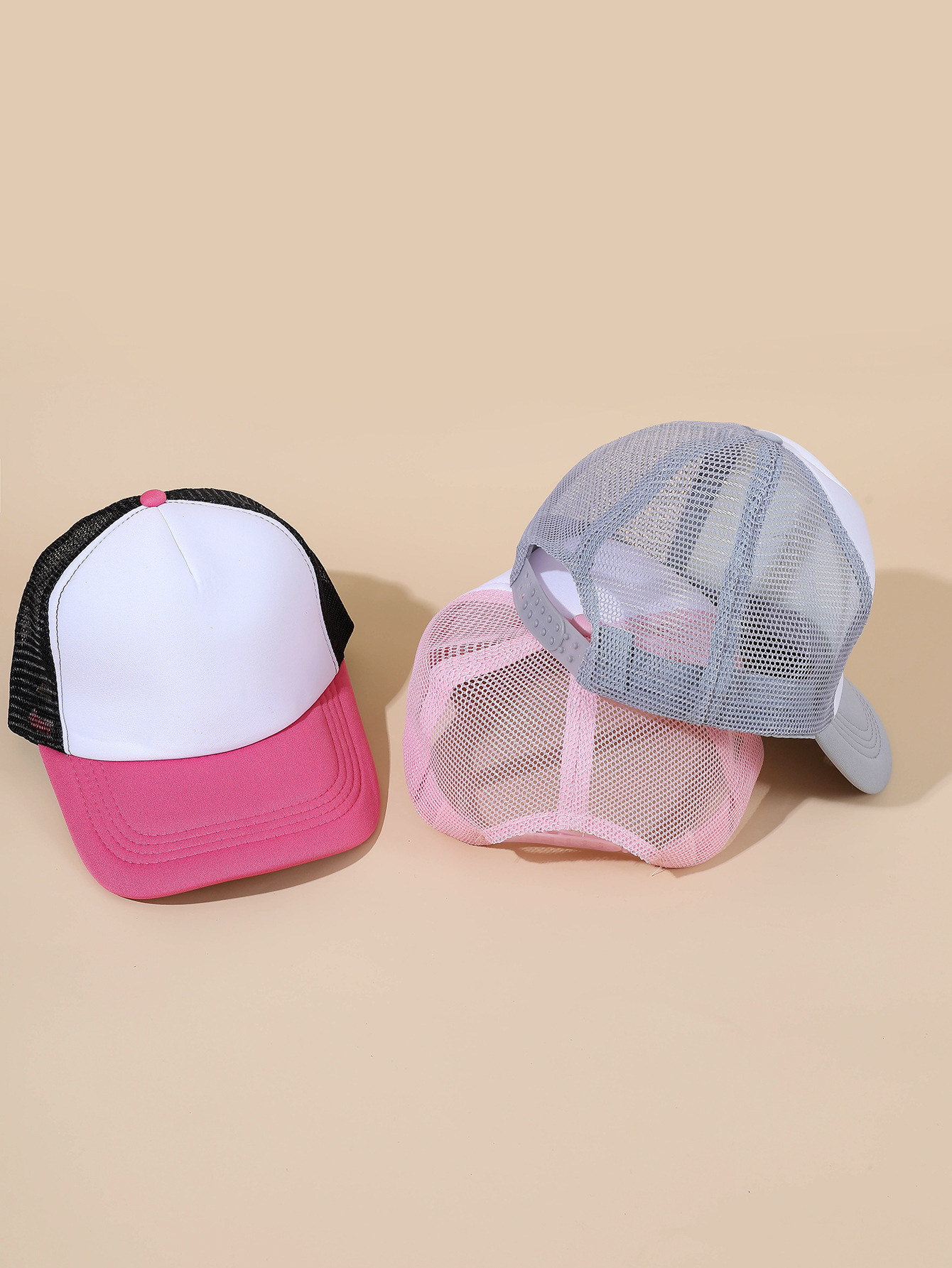 Sombrero sombrero de sol gorra de malla gorra de béisbol gorra de estudiante gorra de viaje gorra de carga hombres y mujeres 3 Combinaciones