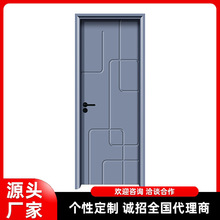2026新款木塑门树脂门 生态门强化门无漆木门 静音门烤漆门卧室门