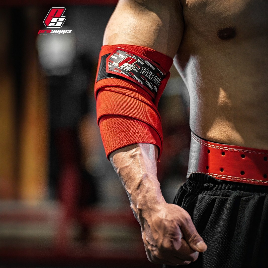 Prosupps Mr. Hyde Series Fitness Wristbands Sports Support Bands for Weightlifting, Bench Press, Deadlift, Anti-Slip Wrist Protection