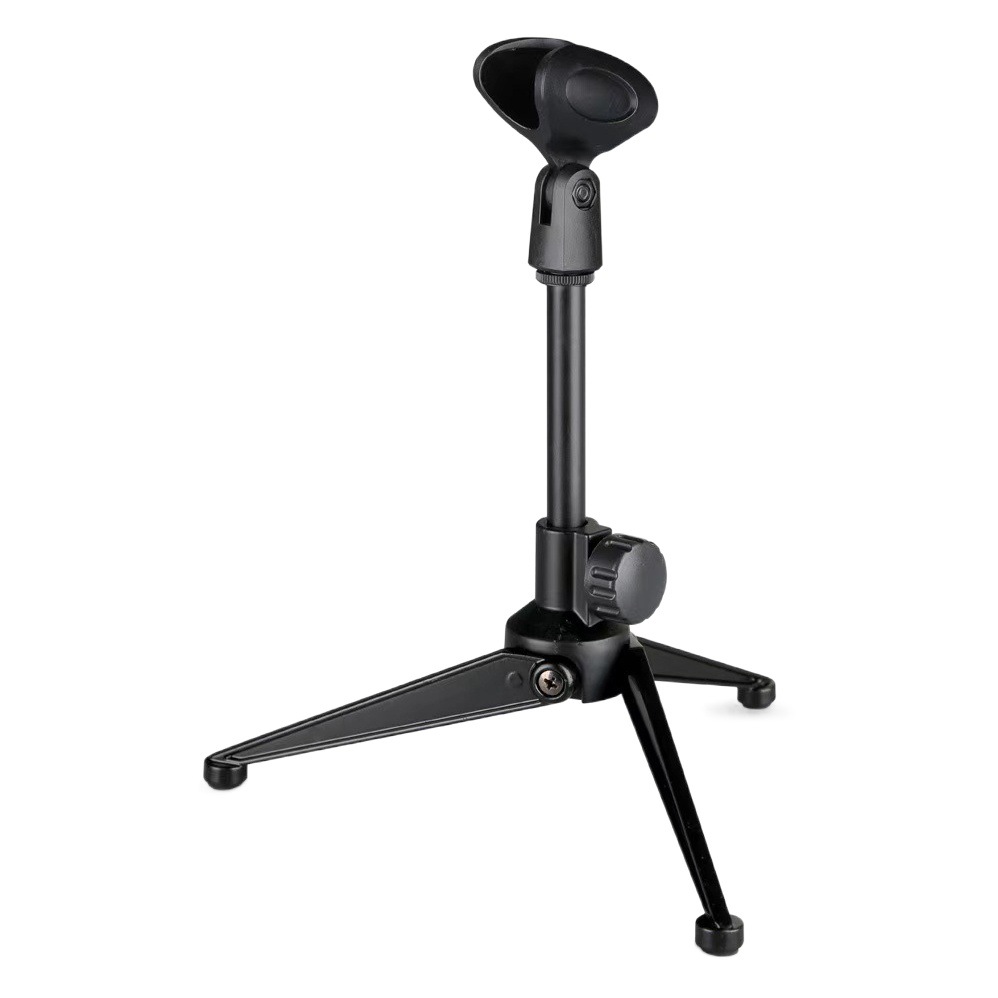 Triángulo de escritorio soporte de micrófono soporte de trípode condensador micrófono de la computadora micrófono soporte de escritorio micrófono pequeño