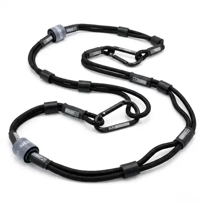Adjustable Elastic Rope with Hook, Camping Cart Bungee Cord, Luggage Binding Strap, Dock Rope, Dog Leash, Cargo Tie-Down Strap (Avtomobil ehtiyat hissələri) - black-15m-8mm-thick-one-piece