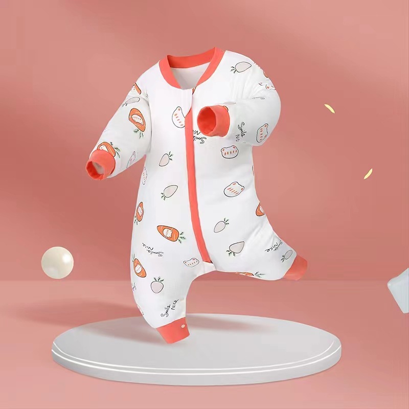 Nuevo bebé de algodón saco de dormir invierno espesado de algodón split-pierna saco de dormir Bebé bebé dibujos animados niño saco de dormir