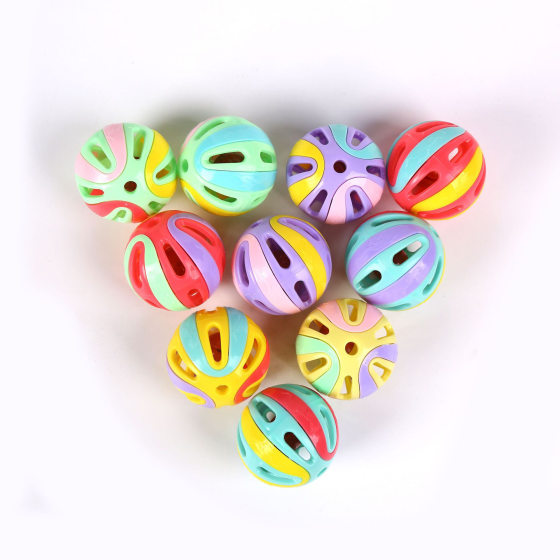50mm Bell Children's Toys Colorful Pet Cat Toys Colorful Assembled Hand-made Bell Small Gift Award Toys