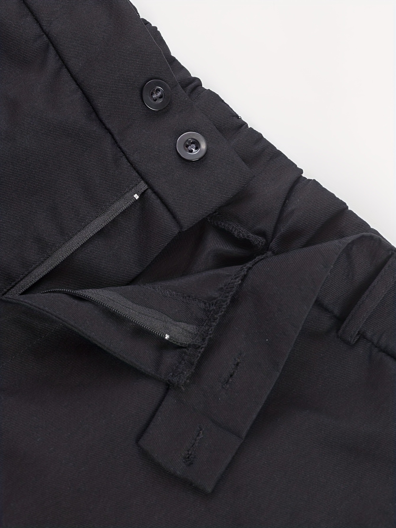 Casualcool Men's Big And Tall Straight Leg Relaxed Fit Trousers Soft Plain Comfort Pants for Everyday Wear_viptrois.com