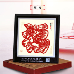 中国風の人気商品の卸売り蔚県の切り紙の額縁に飾られています。