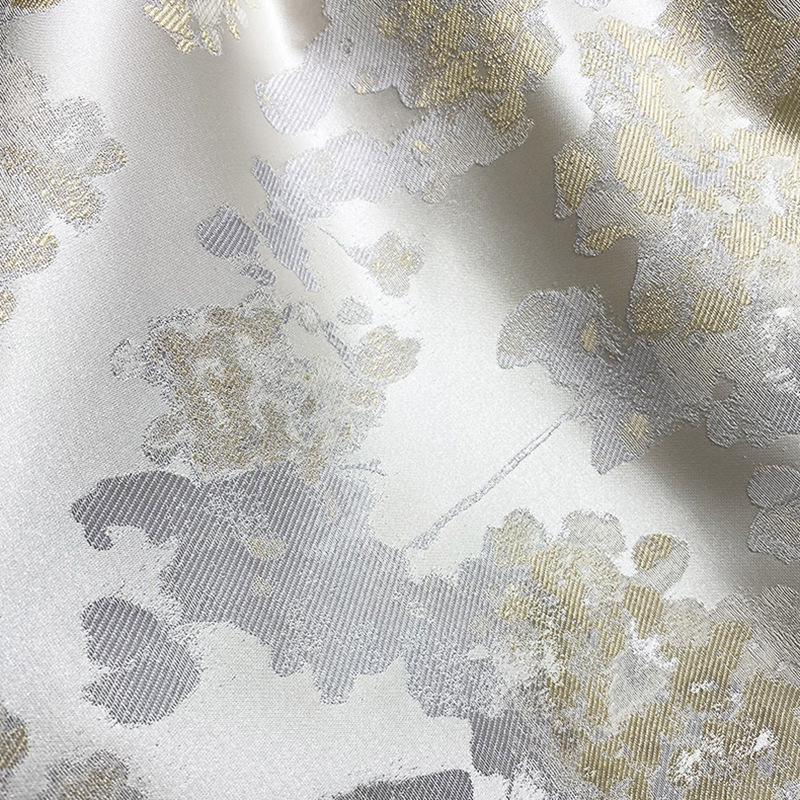 新中式旗袍半裙藏袍民族服装布料装饰提花织锦缎秋冬服装国风面料