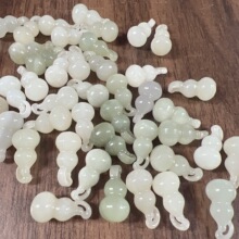 天然和田玉晴水迷你小葫芦吊坠散件DIY手链配件批发