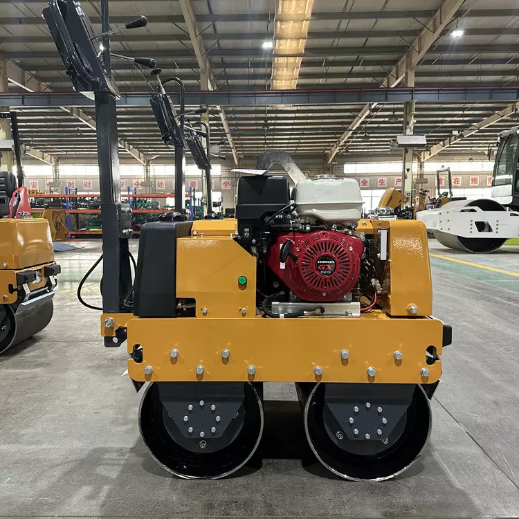 奔马思拓瑞克0.6吨BM60手扶双轮压路机工地沟槽压实振动小碾子
