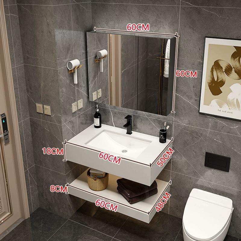 60cm con gabinete de espejo ordinario