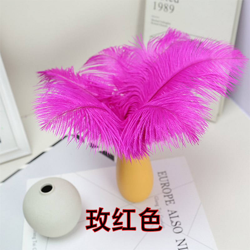 Plumas de avestruz bodas blancas de avestruz guía de plumas accesorios de fotos adornos rojo rosado en línea grandes plumas decoración